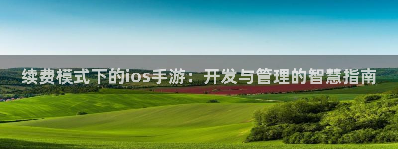 28大神苹果下载：续费模式下的ios手游：开发与管理的智慧指